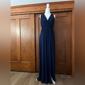 TFNC London navy blue prom / bridesmaid maxi dress